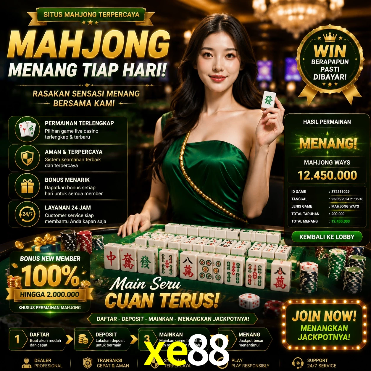 Cashback VIP xe88 - reembolso semanal